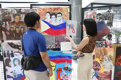 Students Mount EDSA Revolution Anniversary Exhibit .